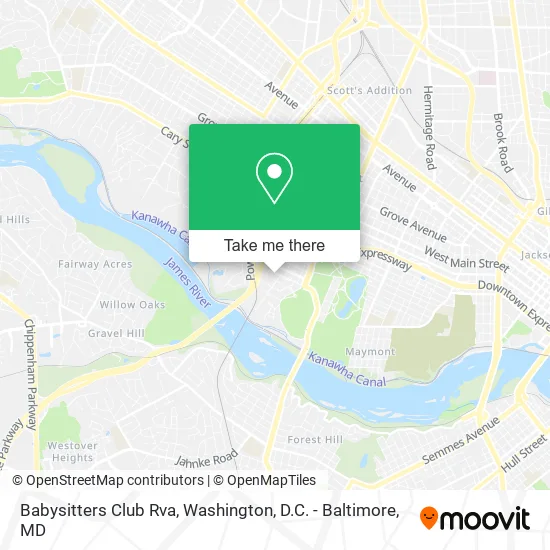 Babysitters Club Rva map