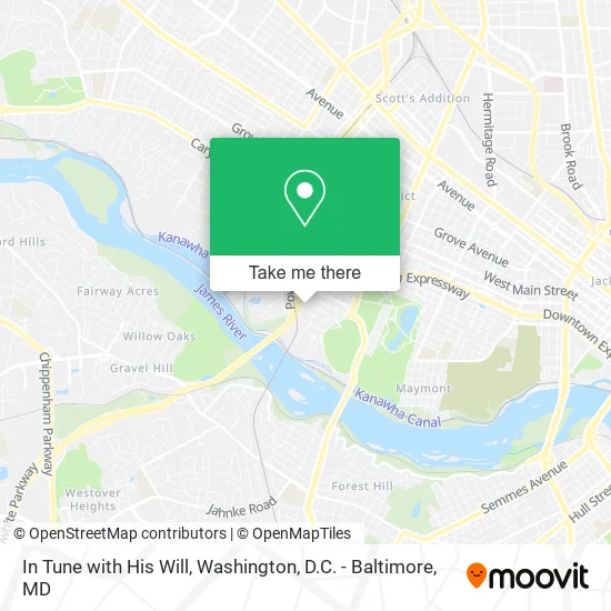 In Tune with His Will map