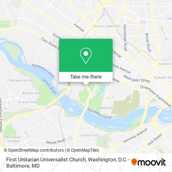 First Unitarian Universalist Church map