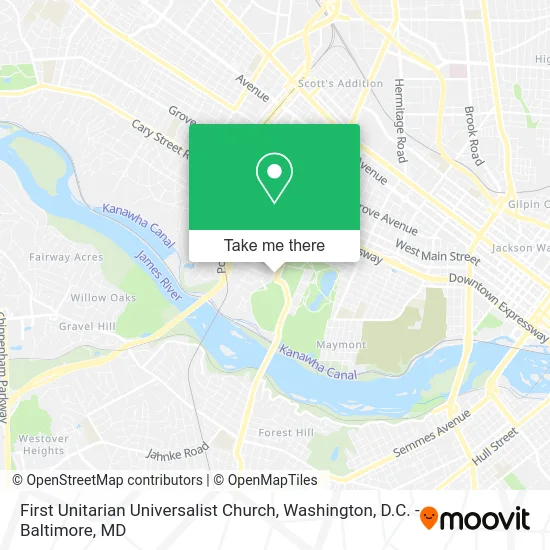 First Unitarian Universalist Church map