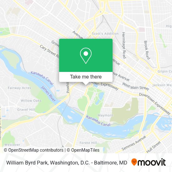 William Byrd Park map