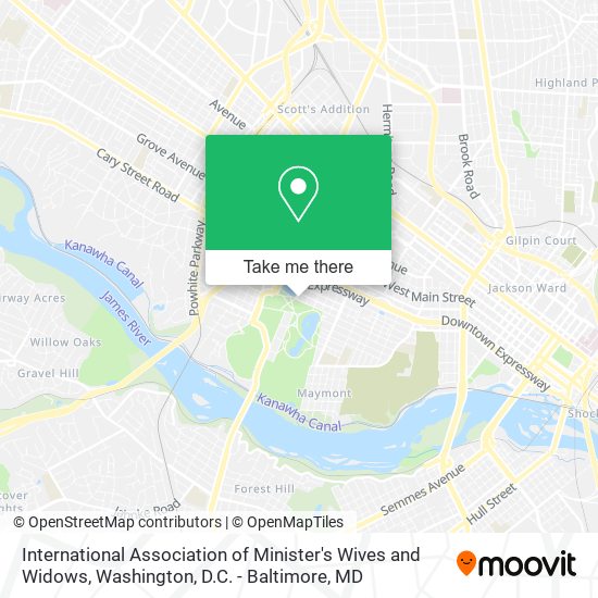 International Association of Minister's Wives and Widows map
