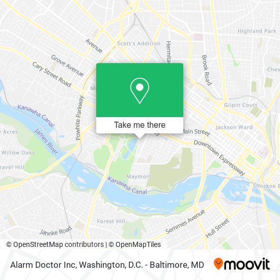 Mapa de Alarm Doctor Inc