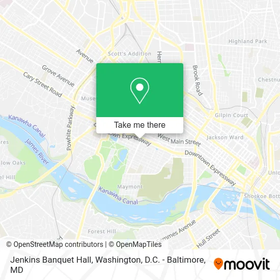 Jenkins Banquet Hall map