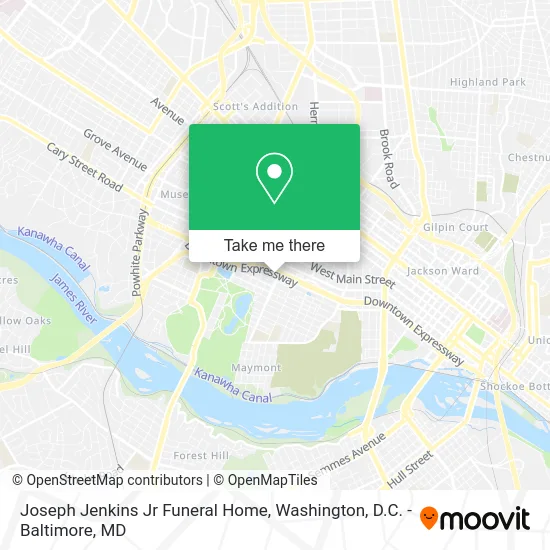 Joseph Jenkins Jr Funeral Home map