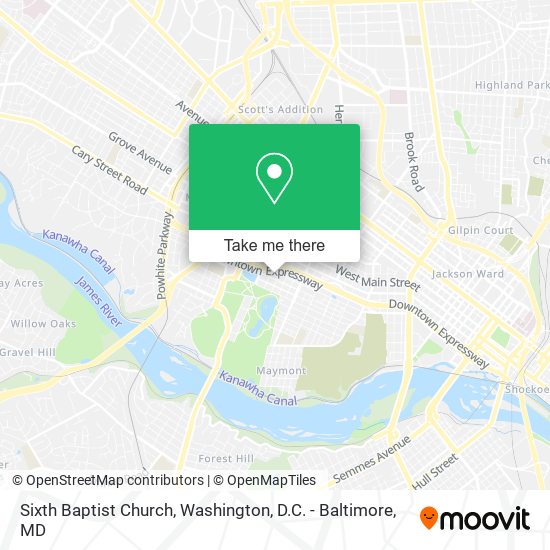 Sixth Baptist Church map