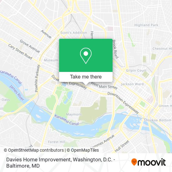 Mapa de Davies Home Improvement