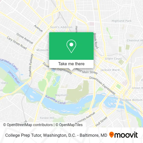 College Prep Tutor map