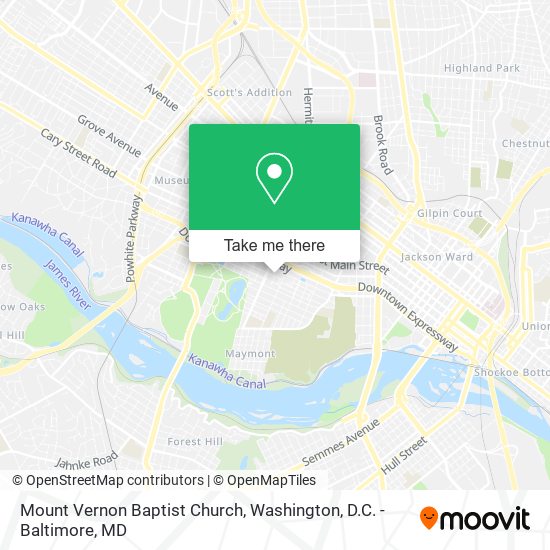 Mapa de Mount Vernon Baptist Church