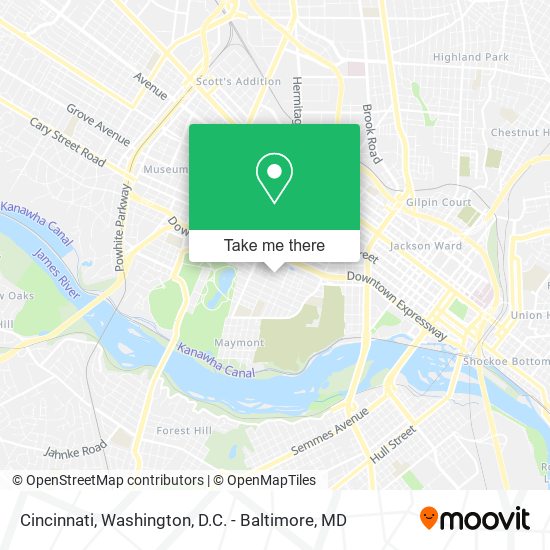 Cincinnati map
