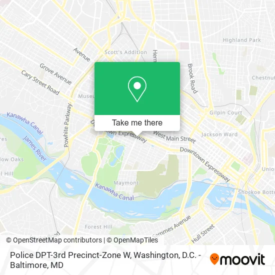 Police DPT-3rd Precinct-Zone W map