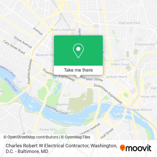 Charles Robert W Electrical Contractor map