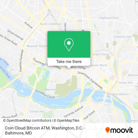 Mapa de Coin Cloud Bitcoin ATM