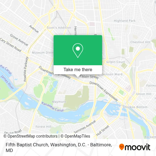 Fifth Baptist Church map