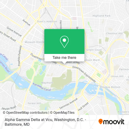 Alpha Gamma Delta at Vcu map