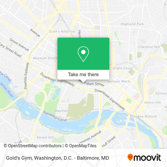 Gold's Gym map