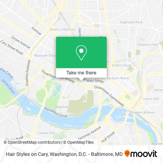 Hair Styles on Cary map