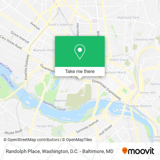 Randolph Place map