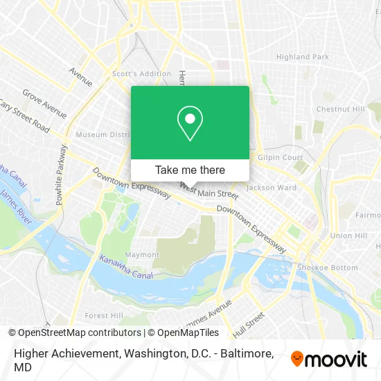 Higher Achievement map