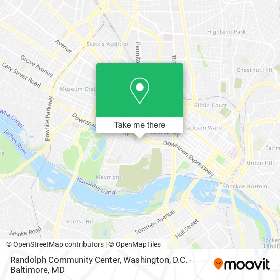 Randolph Community Center map