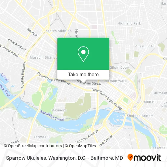 Sparrow Ukuleles map