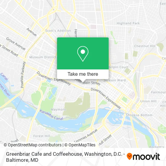 Greenbriar Cafe and Coffeehouse map