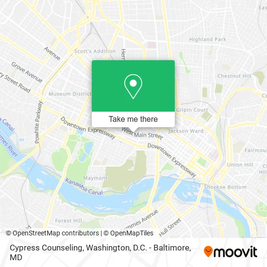 Cypress Counseling map