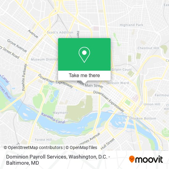 Mapa de Dominion Payroll Services