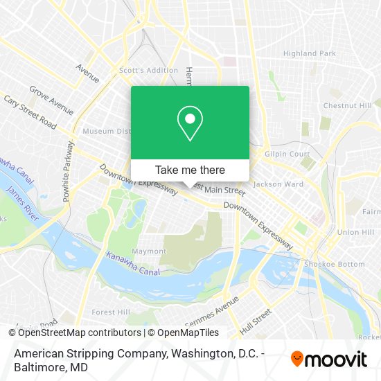 American Stripping Company map