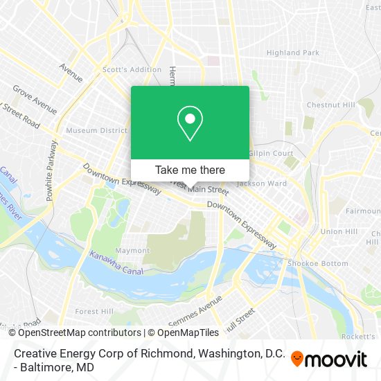 Creative Energy Corp of Richmond map