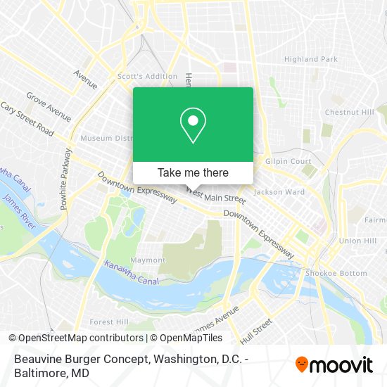 Beauvine Burger Concept map