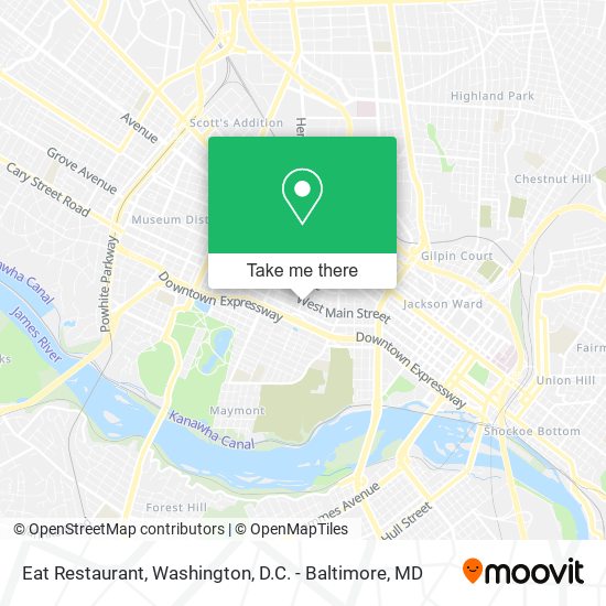 Eat Restaurant map