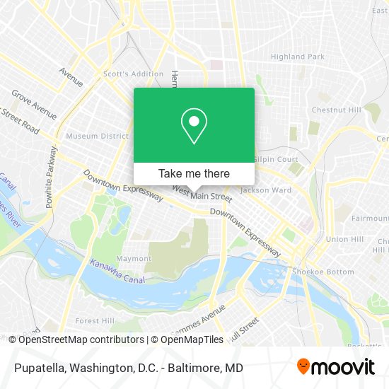 Pupatella map