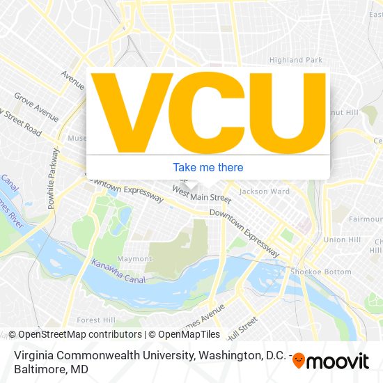 Mapa de Virginia Commonwealth University
