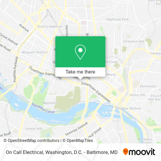 On Call Electrical map
