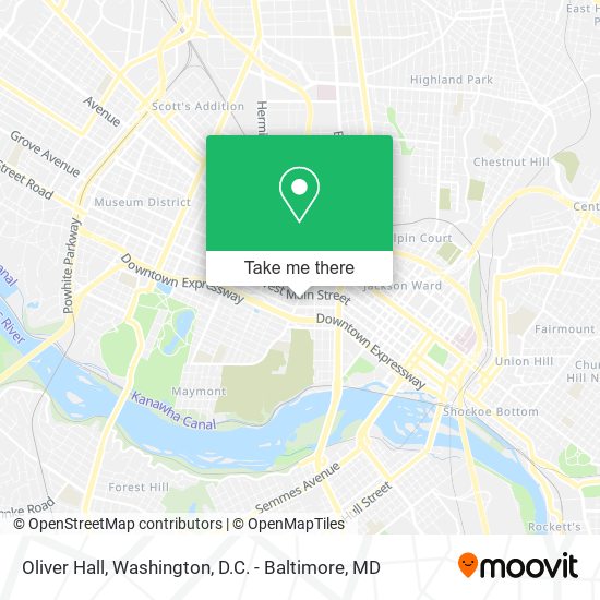 Oliver Hall map