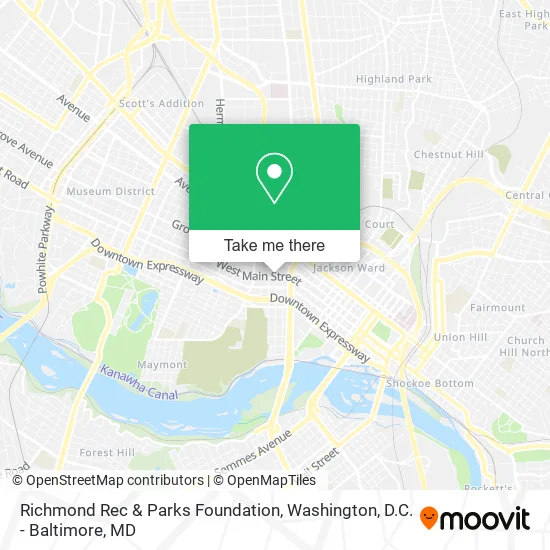 Richmond Rec & Parks Foundation map