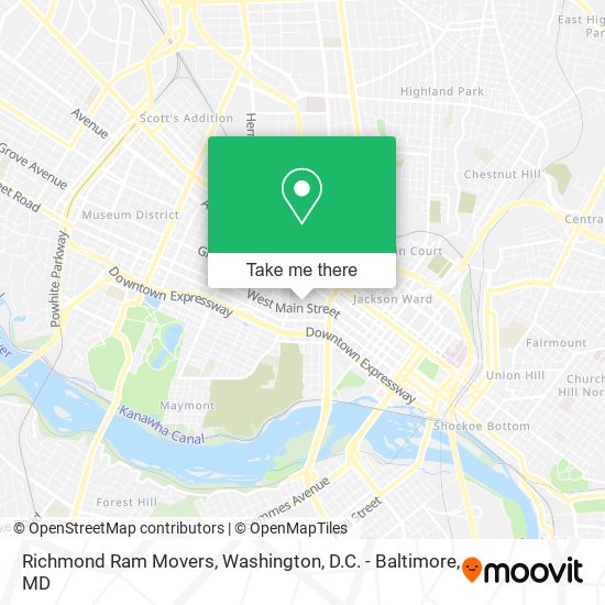 Richmond Ram Movers map