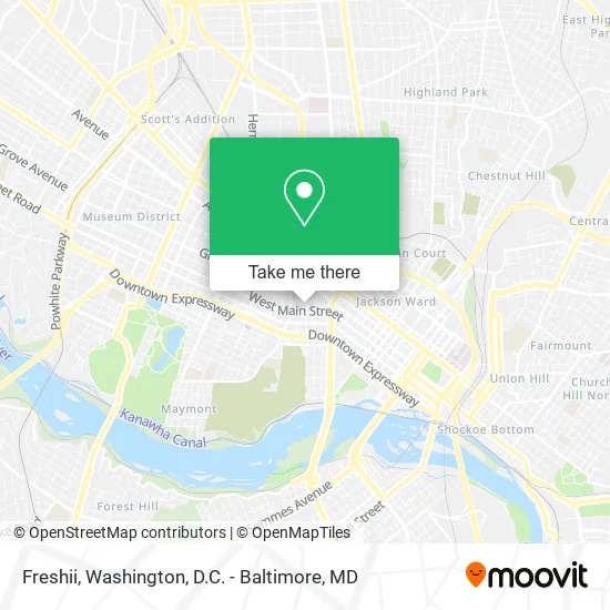 Freshii map