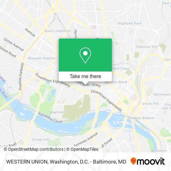 WESTERN UNION map
