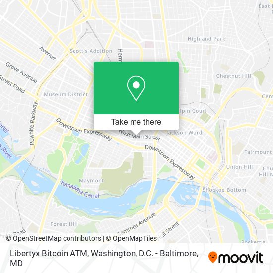 Mapa de Libertyx Bitcoin ATM