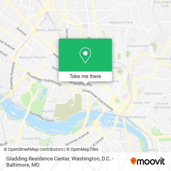 Gladding Residence Center map