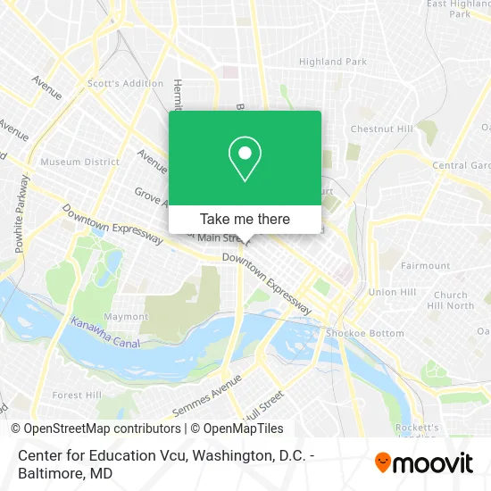 Center for Education Vcu map