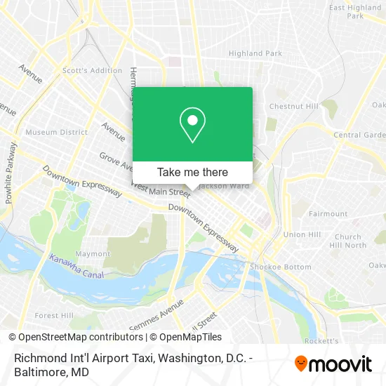 Mapa de Richmond Int'l Airport Taxi