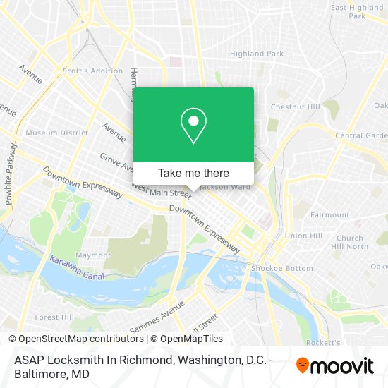 ASAP Locksmith In Richmond map