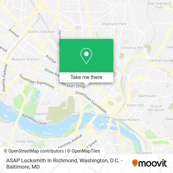 ASAP Locksmith In Richmond map