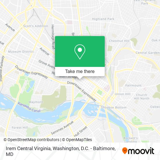 Irem Central Virginia map