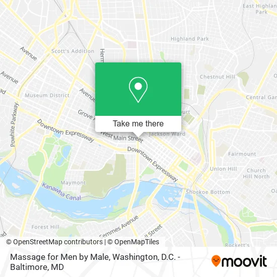 Massage for Men by Male map