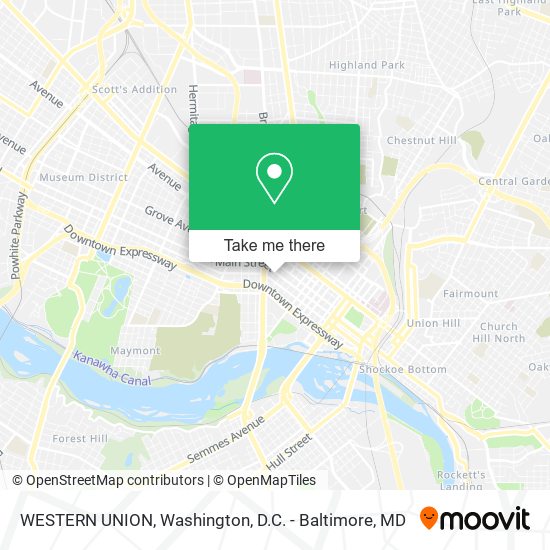 WESTERN UNION map