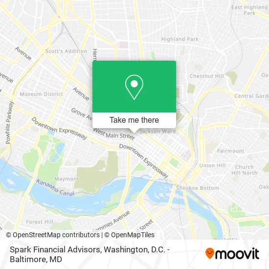 Spark Financial Advisors map